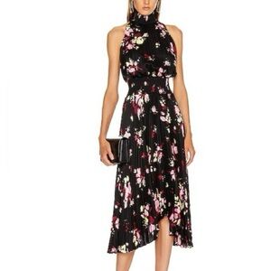 A.L.C | Renzo Floral Pleated Midi Dress Size: 2